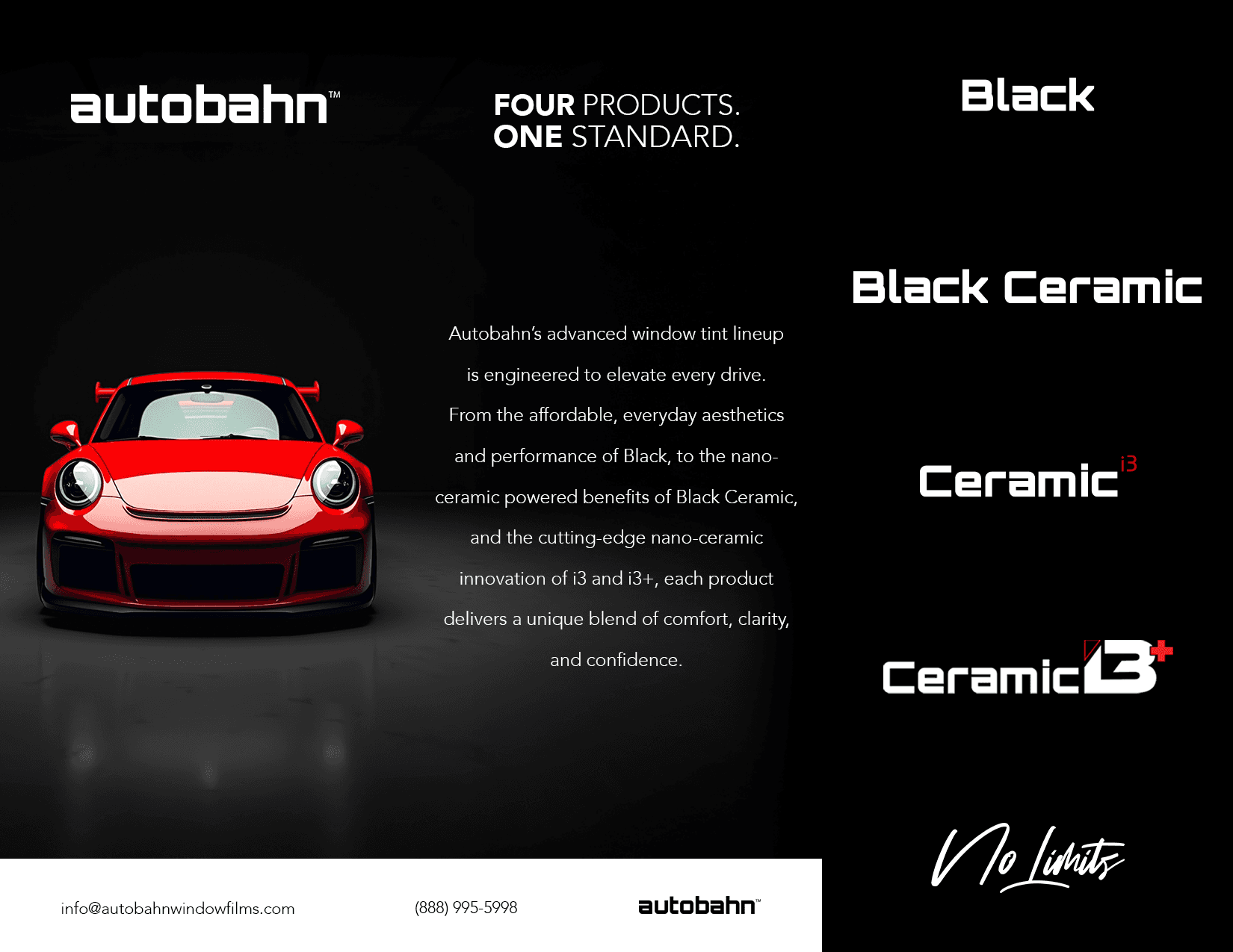 Autobahn Performance Films - Four Products, One Standard brochure