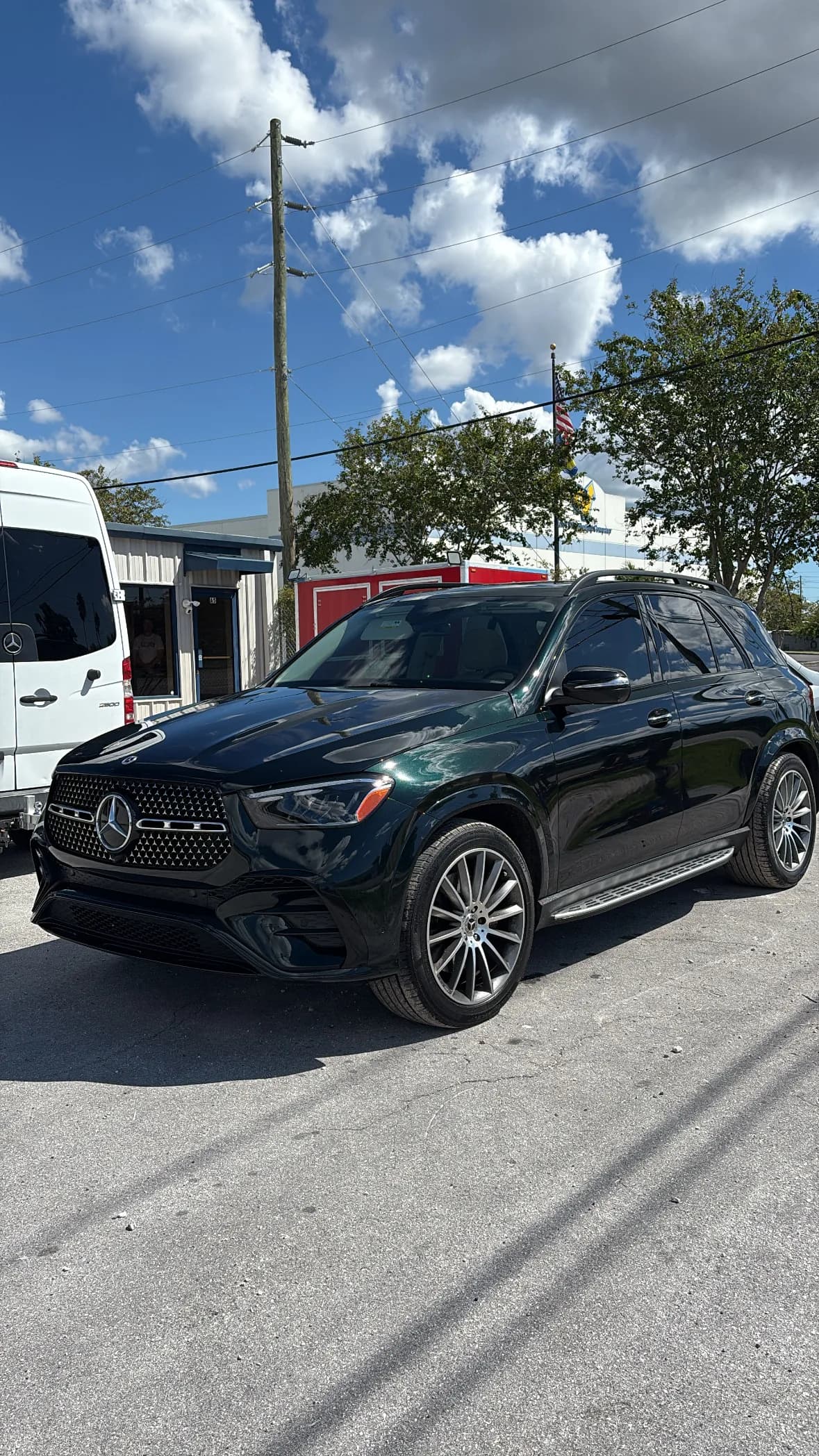 Mercedes-Benz GLE with premium ceramic window tint under Florida sky