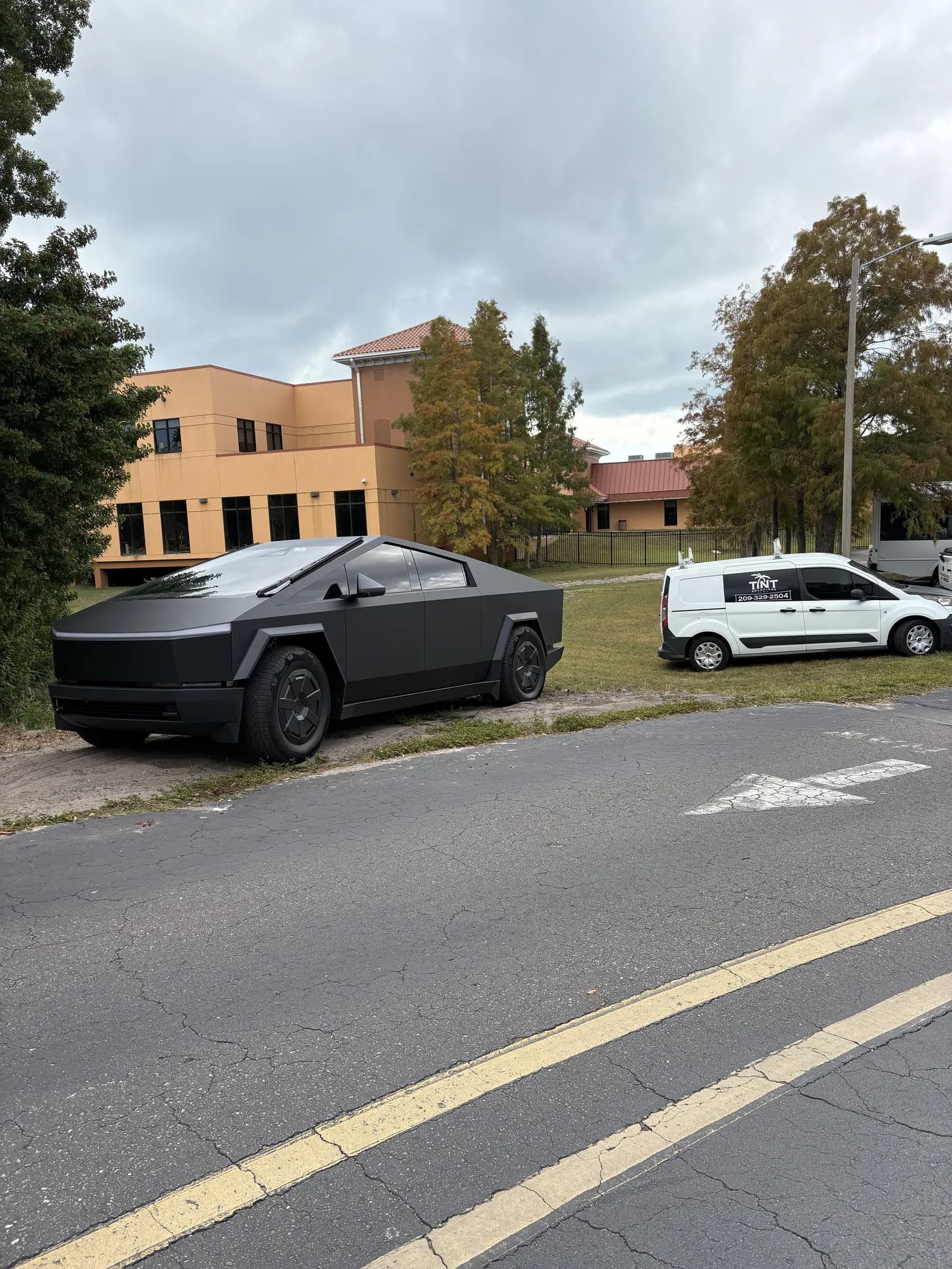 Porsche Cayenne mobile window tint at customer home
